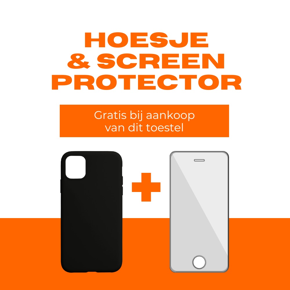 hoesje & screen protector gratis erbij